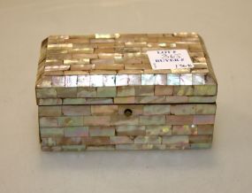 Small Antique Mother of Pearl Box