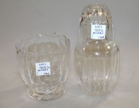 William Yeoward Polly Vase and a Cut glass Bedside Carafe