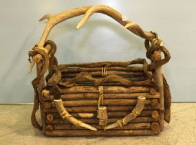 Deer Antler Basket