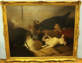 Large 19th Century Oil Painting by Edwin Armfield