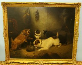 Large 19th Century Oil Painting by Edwin Armfield