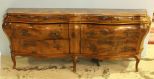 20th Century Burl Walnut Double Bombay Dresser