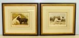 Pair Cassell's Illustrated Books of the Dog Lithographs