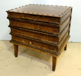 1890 Walnut French Bookend Table