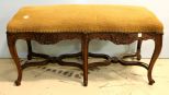 1850 Walnut French Regency Bench