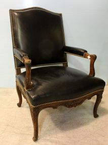 19th Century Carved Rococo Armchair 
