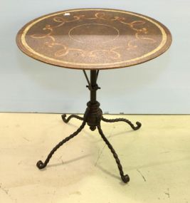 Napoleon III painted iron Bistro table c. 1880