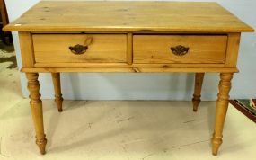 Pine Two Drawer Table