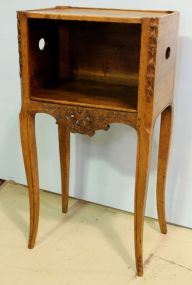 Louis XV Provencal walnut bed side cabinet 19th c