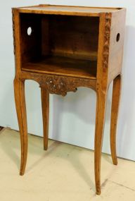 Louis XV Provencal walnut bed side cabinet 19th c