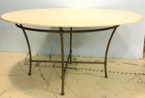 Contemporary Round Marble Top Table