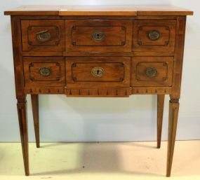 19th Century Two Drawer Inlaid Side Table