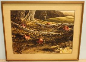 Watercolor of Apples by Emmitt Thames