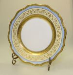 Eight (8) Raynaud Limoges China Sheherazade Pattern Dinner Plates