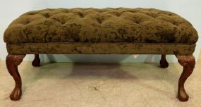 Carved Chippendale Style Bench