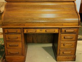 Oak Roll Top Desk