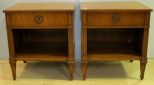 Pair of Henredon Walnut Nightstands