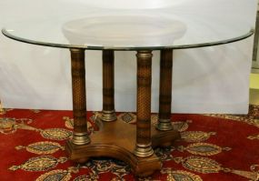 Round Glass Top Table