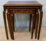 Nest of Three Mahogany Tables