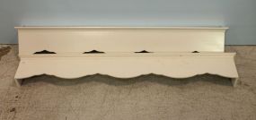 Pair of Painted White Cornices 