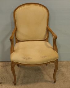 Pickled French Style Arm Chair