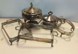 Silverplate Casserole Frames & Covered Casserole Dish