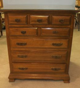 Seven Drawer Glass Top Chest