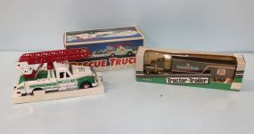 Hess Rescue Truck & Country Pride Trailer-Tractor