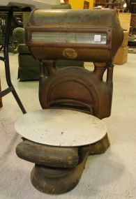 Old Metal and Porcelain Store Scales