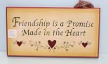 Friendship is a Promise Sign