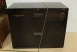 Black Two Drawer File Cabinet