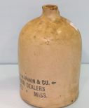 P.U. Benjamin Co. Liquor Dealers Jug