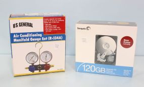 Seagate 120GB Upgrade Kit & Air Conditioning Manifold Gauge Set