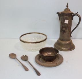 Salad Set & Silverplate Tankard