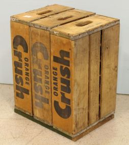 Three Jackson, Mississippi Wood Coke Crates Joined Together