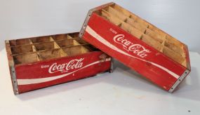 Two Wood Coca Cola Carriers