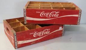 Two Wood Coca Cola Carriers
