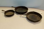 Three Cast Iron Skillets