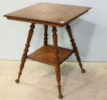 Square Oak Center Table