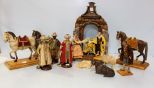 Cascini Authentic Neapolitan Hand Made and Painted Nativity Set
