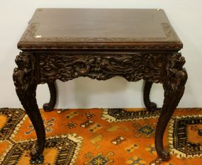 19th Century Heavily Carved Side Table