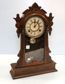 Victorian Walnut Kitchen Clock