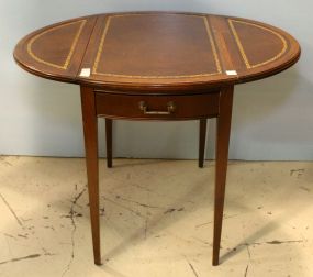 Leather Top Pembroke Table