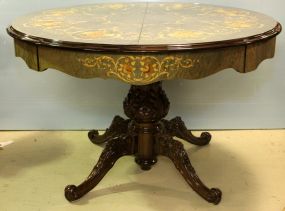 Large Hand Painted Decorative Center Table