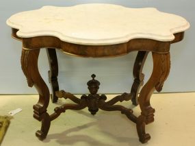 Victorian Marble Turtle Top Table