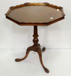 Mahogany Snake Leg Octagon Shape Tea Table