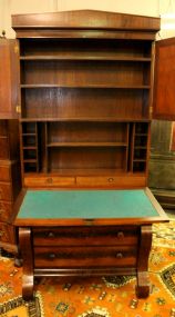 19th Century Empire Mahogany Secretary