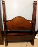 Pair of Mahogany Pencil Post Beds