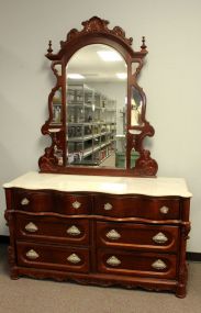 Pulaski Marble Top Six Drawer Dresser