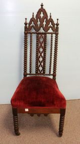 1840 Gothic Spool Back Ladies Chair